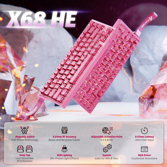 Attack Shark X68 Pink