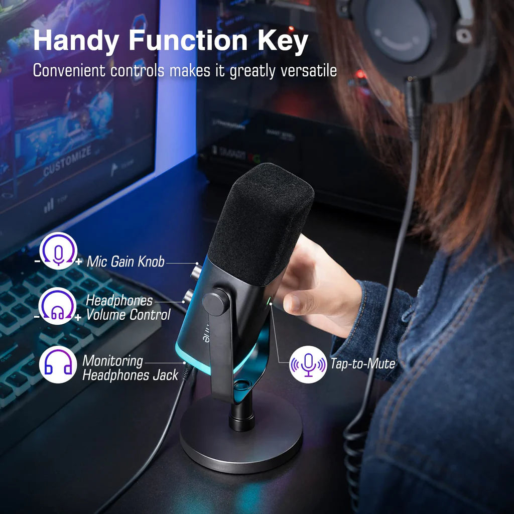 FIFINE AmpliGame AM8-T USB/XLR Dynamic Microphone