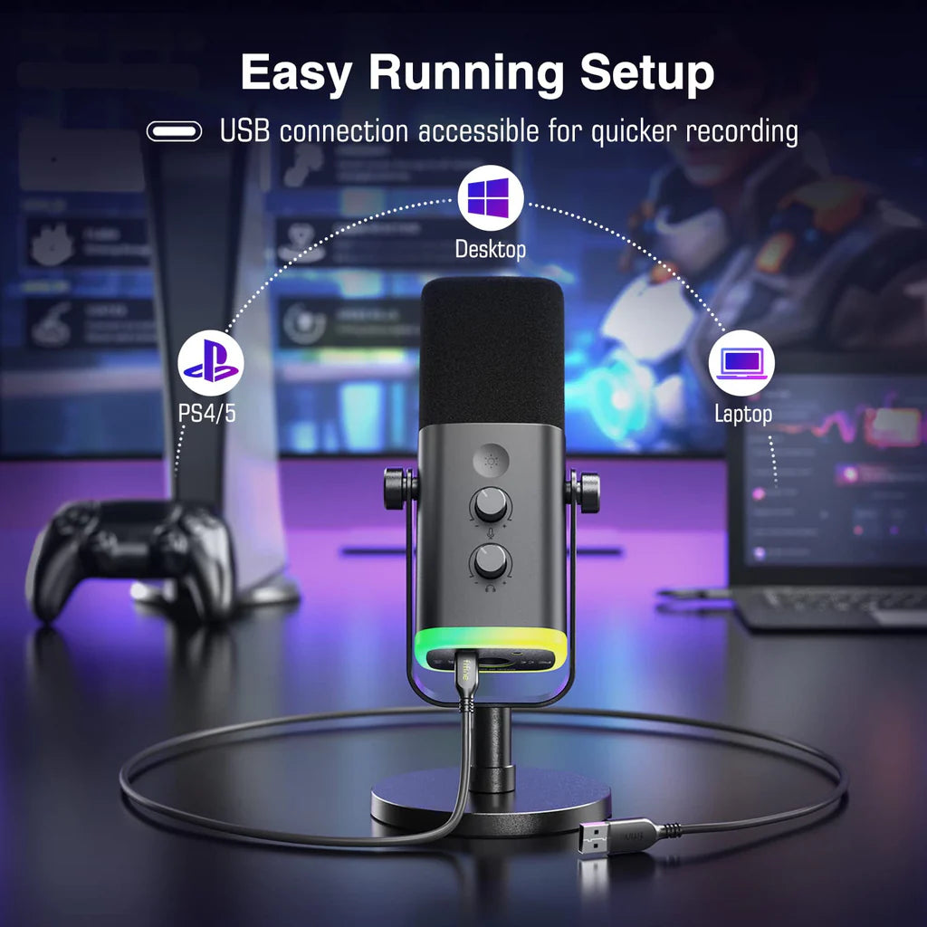 FIFINE AmpliGame AM8-T USB/XLR Dynamic Microphone