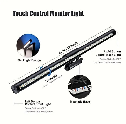 Monitor light bar aluminium