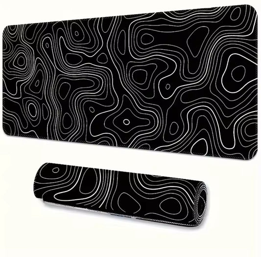 Mousepad Black topographic