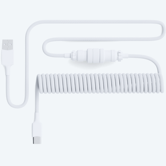 Coiled cable White