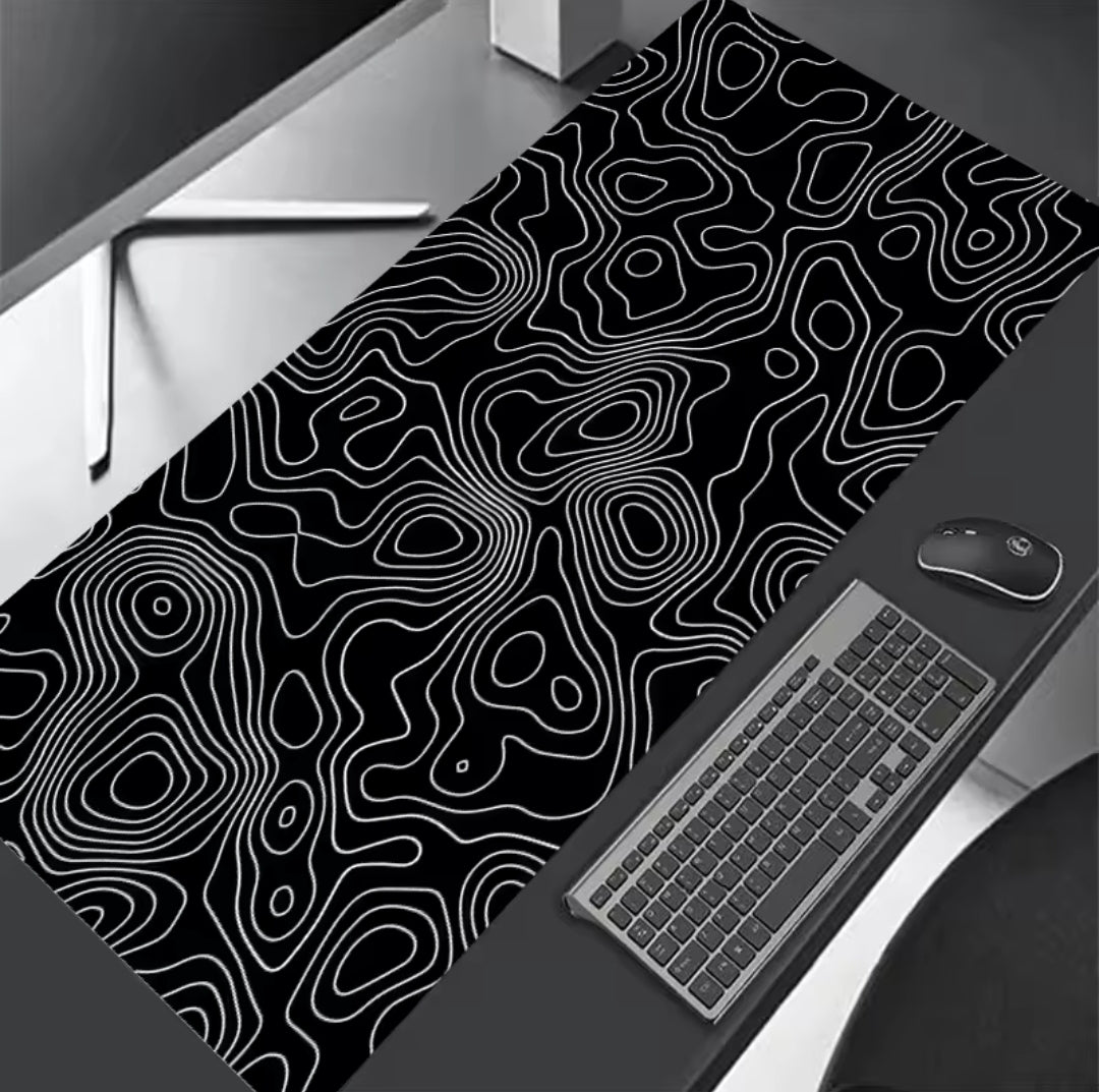 Mousepad Black topographic