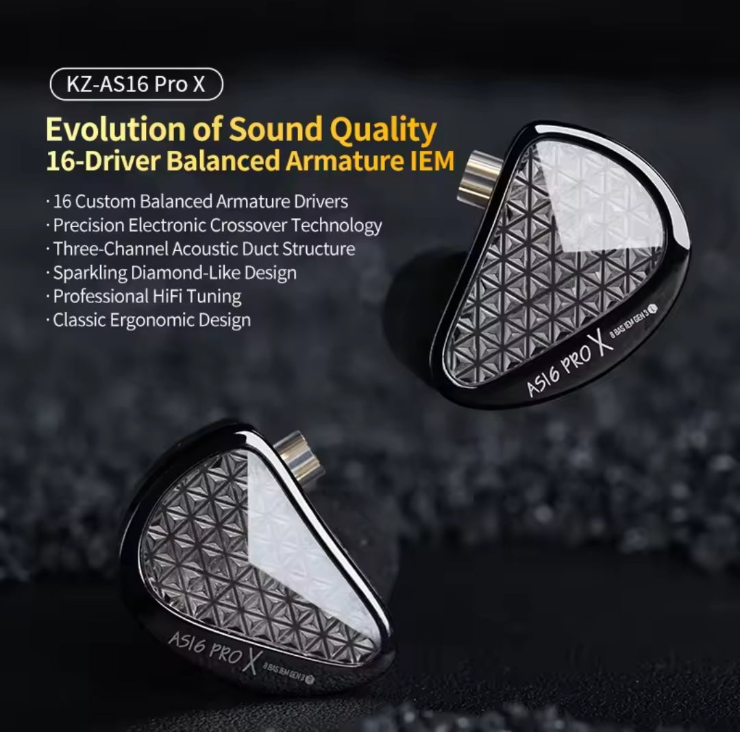 KZ AS16 PRO X WITH MIC