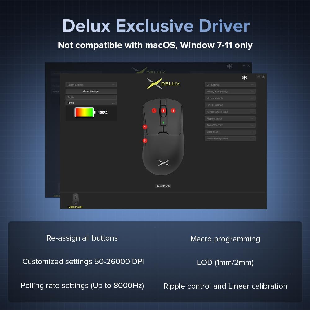 Delux M900 Pro 8KHz