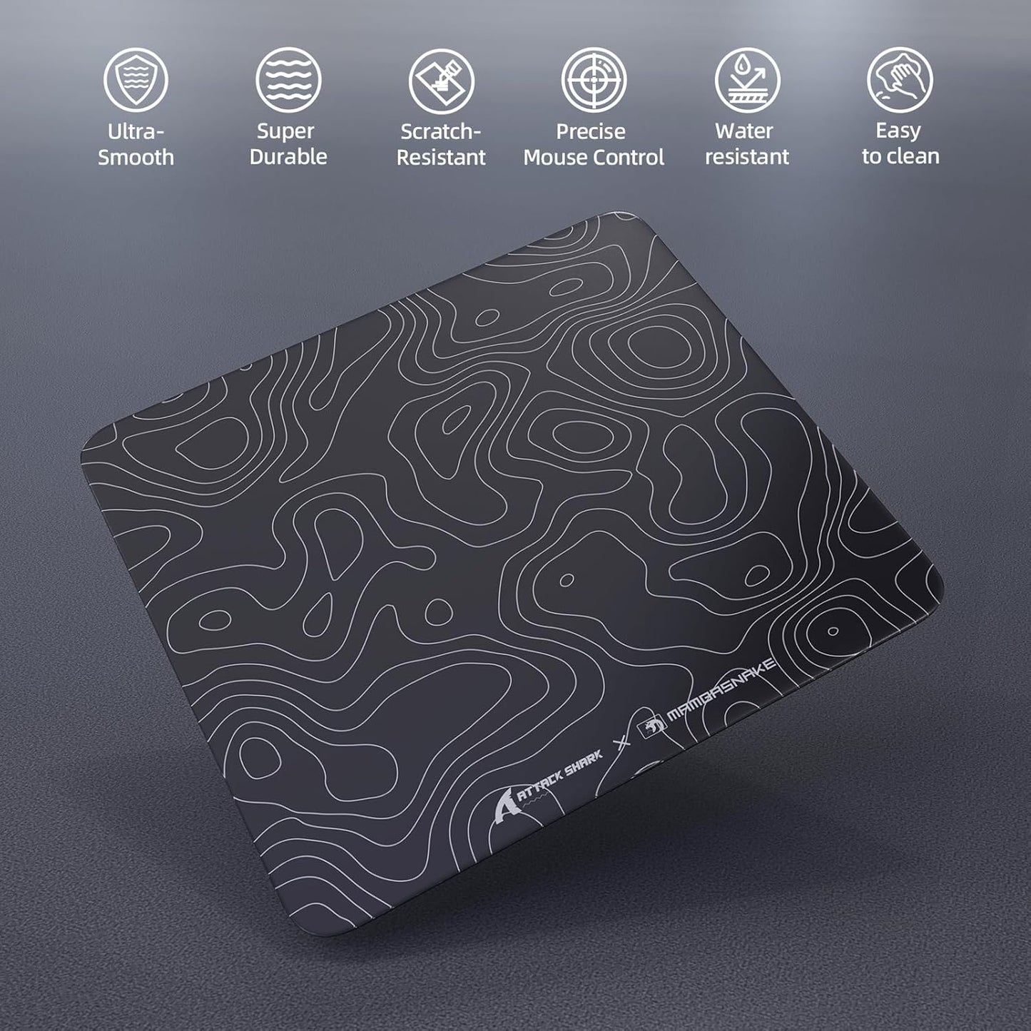 Attack Shark CM05 Contour Glass Gaming Mousepad