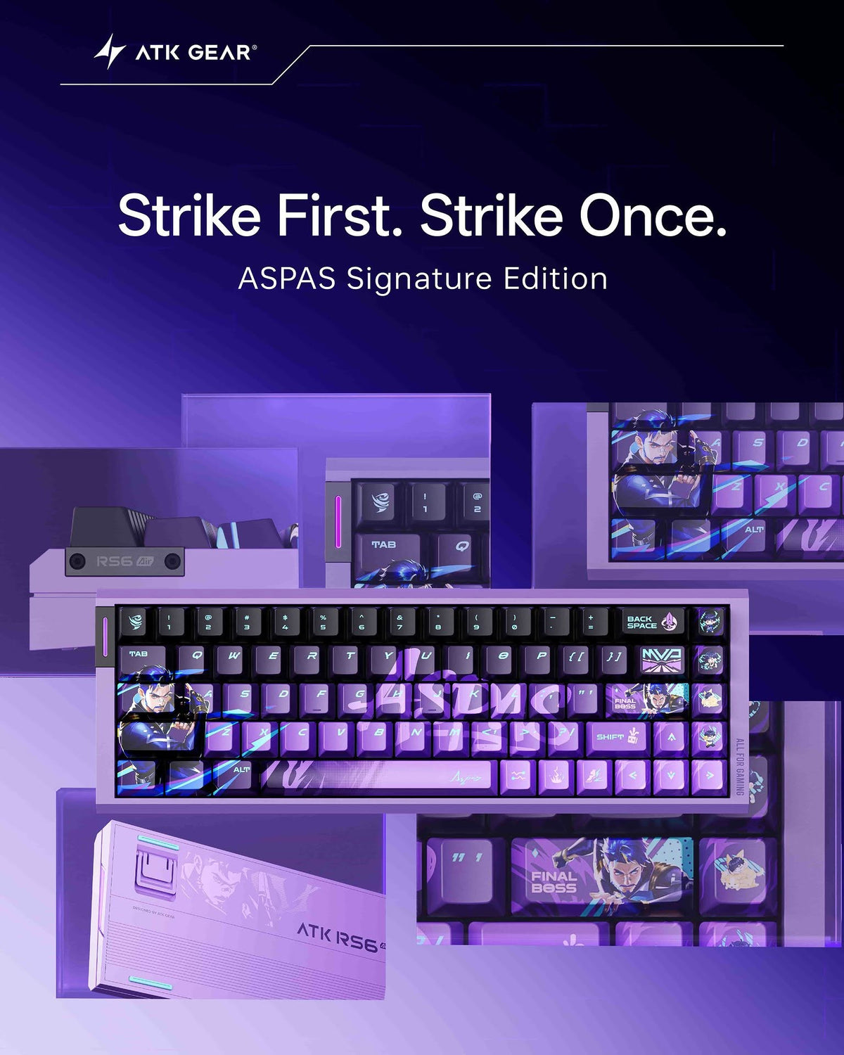 ATK × ASPAS RS6 Air Esports Hall Effect Keyboard
