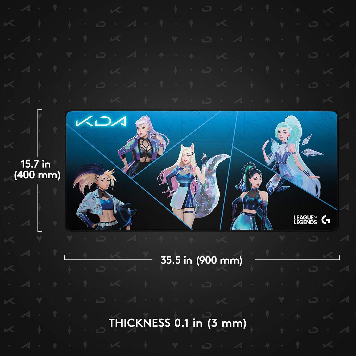 Logitech G840 K/DA XL Cloth Gaming Mouse Pad