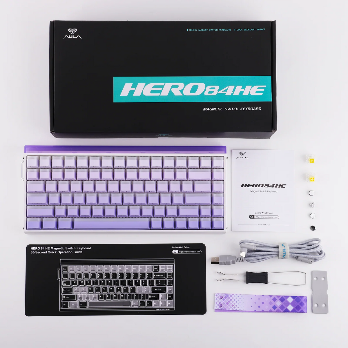 AULA HERO 84 HE (8KHz / Rapid Trigger / Snap Tap)
