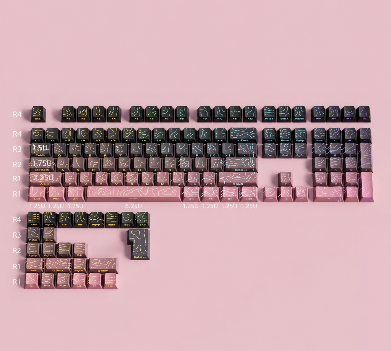 keycaps 135 keys