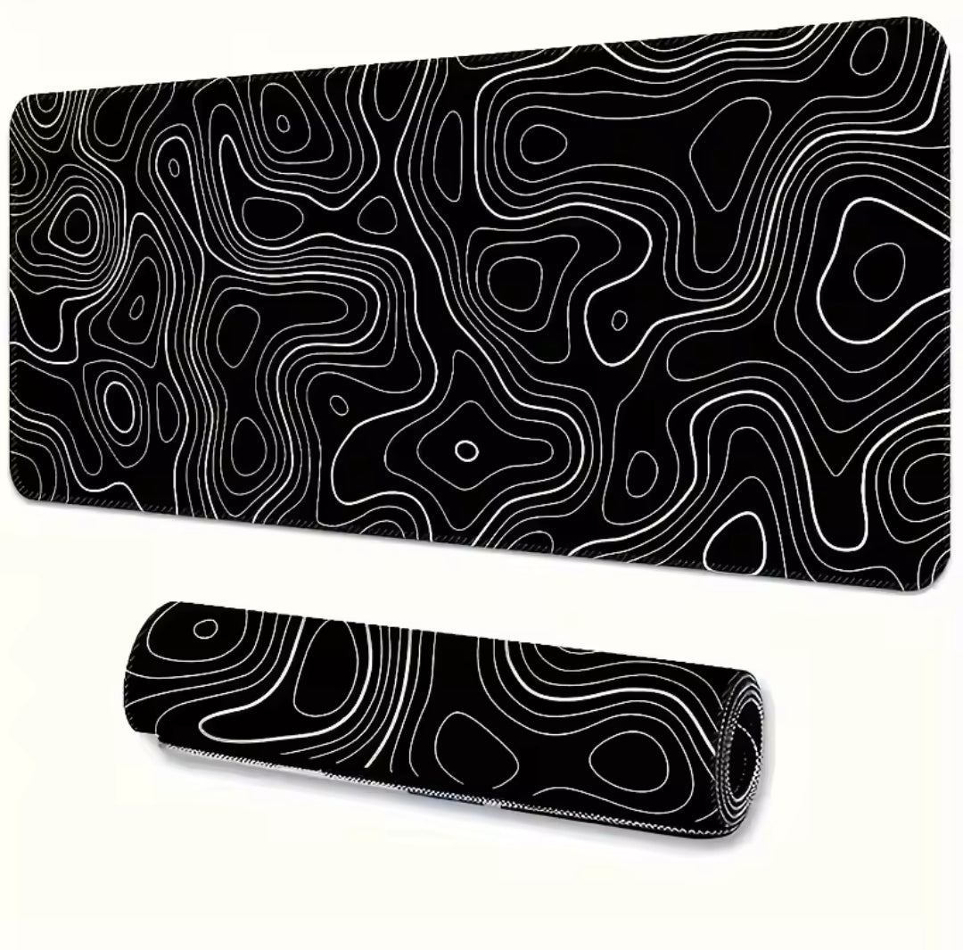 Mousepad Black topographic