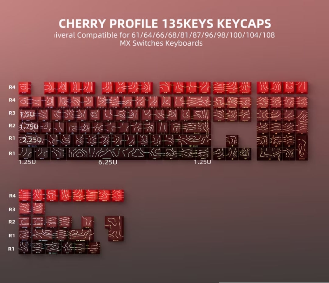 keycaps 135 keys