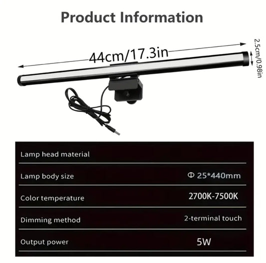 Monitor light bar en aluminium