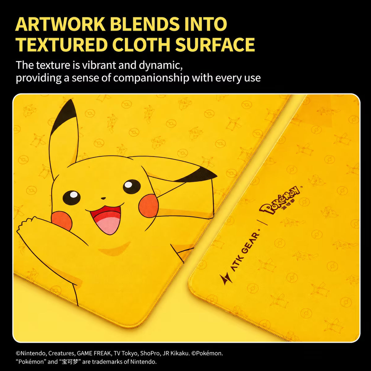 ATK Pokémon Pikatchu Large Gaming Mouse Pad